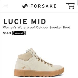 BNIB Forsake Lucie Mid waterproof hiking boots sz 9